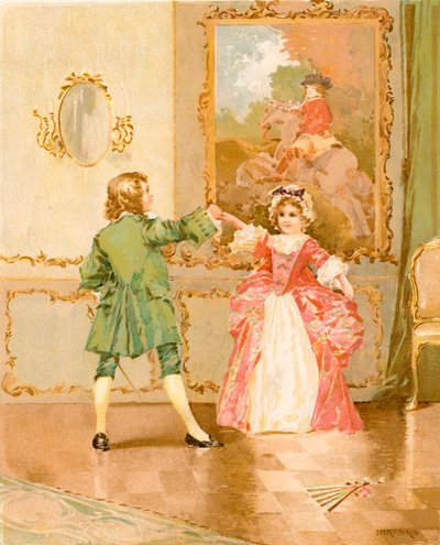 Het Menuet door Edward Percy Moran